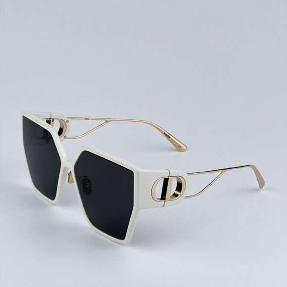 Dior 30MONTAIGNE BU 95A1 BRAND NEW Sunglasses Ivory Gold Smoke Women Geometric - Picture 5 of 11